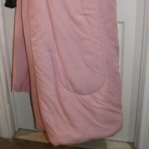 Pink cotton full quilt.